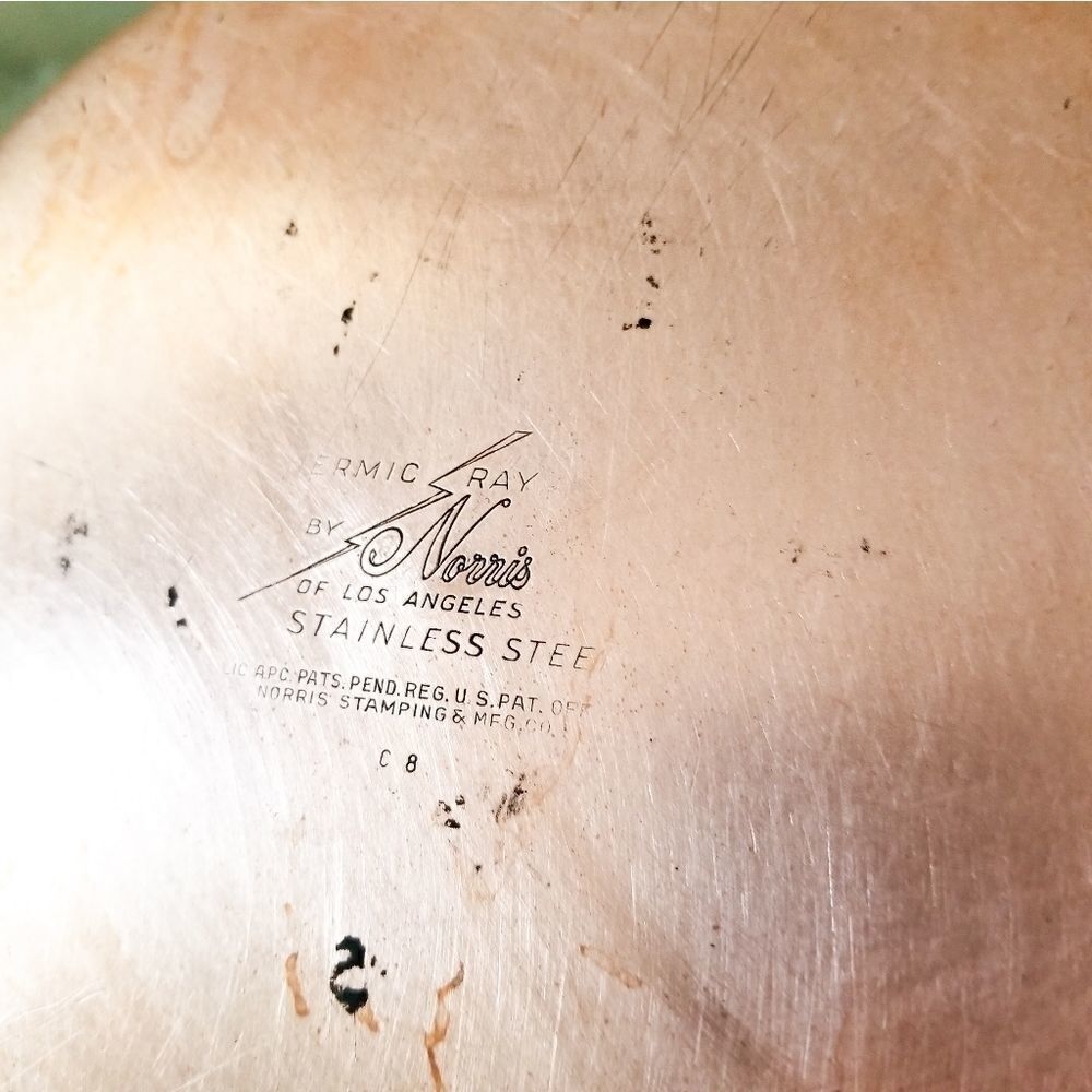 Vintage Thermic Ray by Norris copper bottom pot - Picture 3 of 4